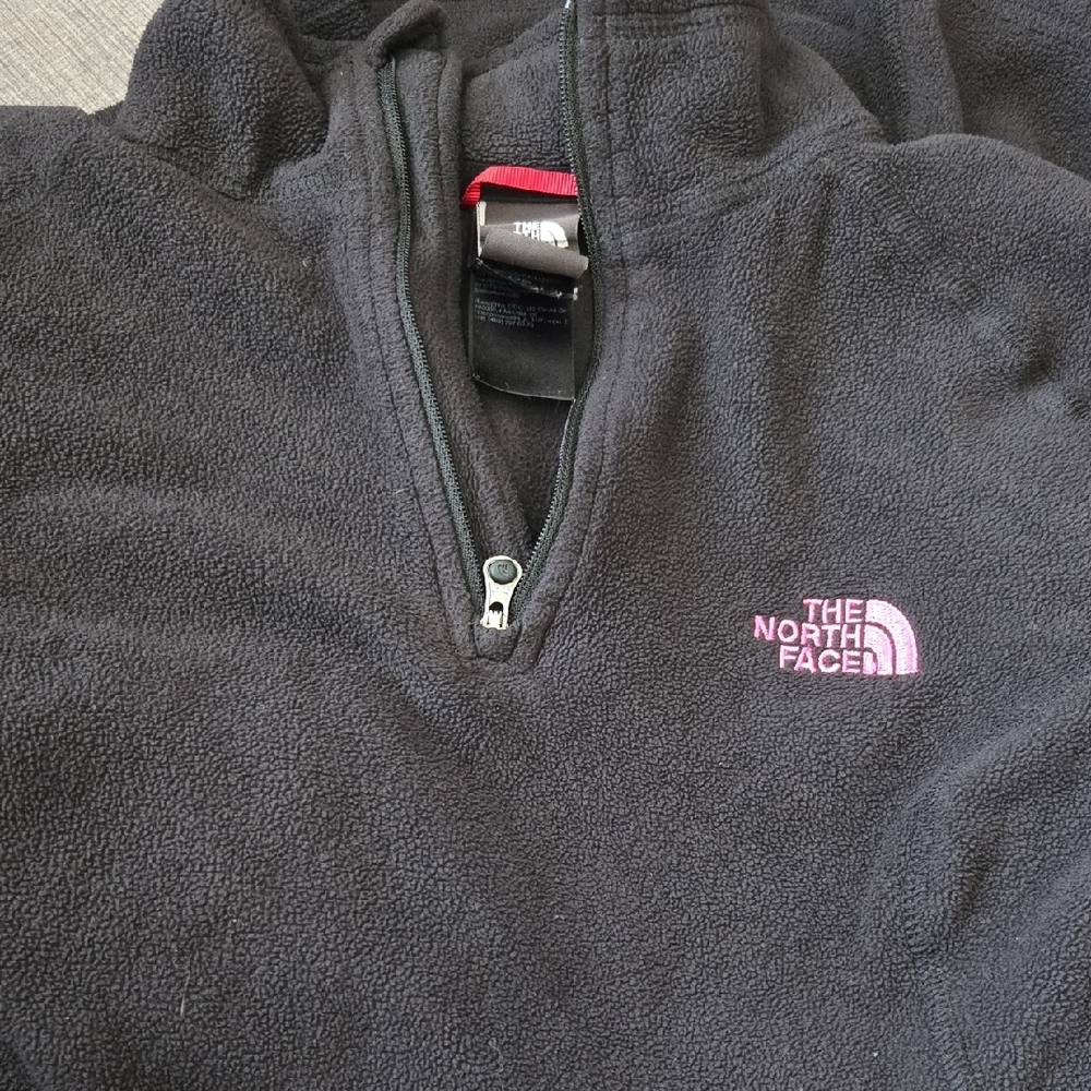 The North Face Black Fleece with Breast Cancer Pink Logo
